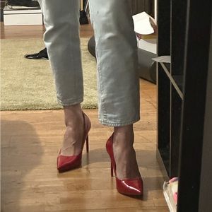 Steve Madden Evelyn Red Patent Pointed Toe Pump